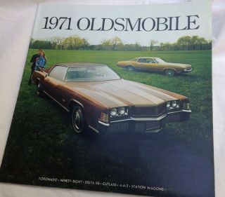 1971 Oldsmobile Car Brochures Vintage American