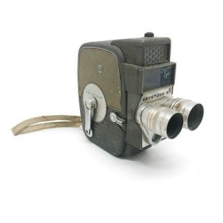 2451001 Vintage Keystone Electric Eye 8mm K - 4 Movie Camera - Has Film Insid