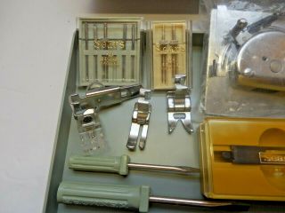 Vintage Sewing Machine Items For Sears Kenmore - Needles,  Bulbs,  14 Cams 2