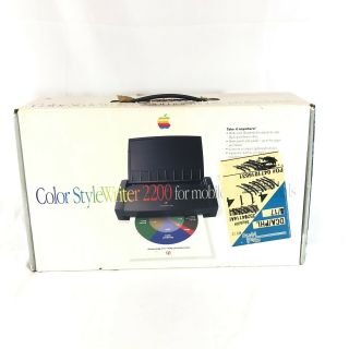 Apple Color Stylewriter 2200 Portable Inkjet Printer & M3057 Power Adapter