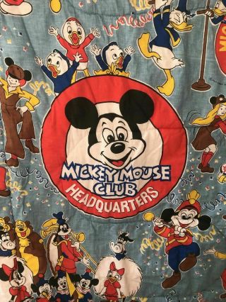 Vintage Disney Mickey Mouse Club Headquarters Band Parade Sleeping Bag Mmc Goofy