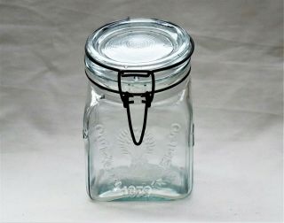 Vintage Wire Lock Jar Granny 