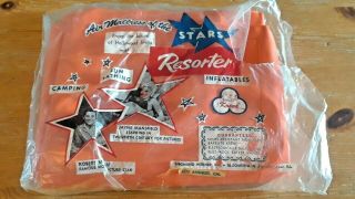 Vtg Inflatable Resorter Air Mattress - Jayne Mansfield,  Robert Mitchum Blow - Up