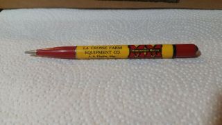 Vintage " La Crosse Farm Equipment Co. ,  Minneapolis Moline " Mech Pencil