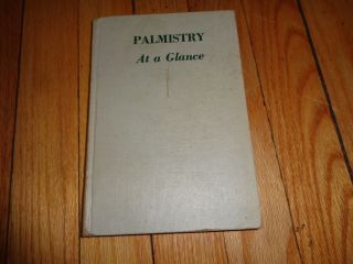 Palmistry At A Glance By Martini 1957 Book