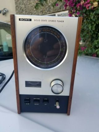 Vintage Sony St - 80w Solid State Stereo Tuner