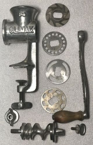Vintage Climax 50 Grinder In L.  F.  & C.  Made Usa