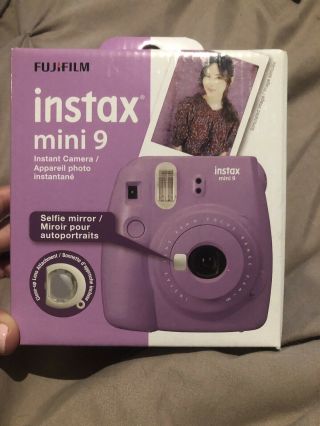 Fujifilm Instax Mini 9 Smokey Purple Instant Camera - Limited Edition - Nib