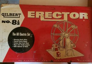 Vintage Ac Gilbert Erector Set No.  8 1/2 Giant Ferris Wheel