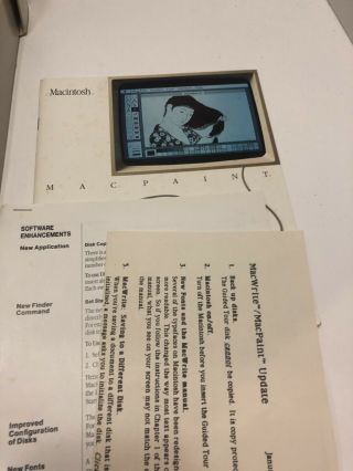 1984 Macintosh 128K M0001 EARLY MacWrite MacPaint Boxed Set 1st Mac RARE 5