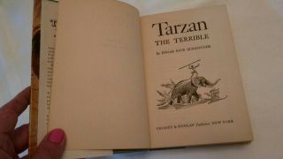 Tarzan the Terrible by Edgar Rice Burroughs with DJ. 6