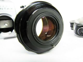 Asahi Pentax S1a,  Case,  Book,  Meter & Takumar 1:2/55mm Lens Exc. 3