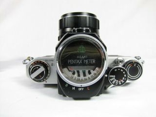 Asahi Pentax S1a,  Case,  Book,  Meter & Takumar 1:2/55mm Lens Exc. 7