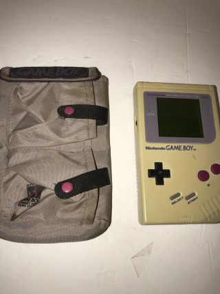 Vintage Nintendo Gameboy Handheld Console System Yellowed Discolorded 1989