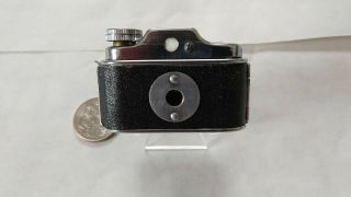 Vintage CRYSTAR Miniature Mini Spy Camera with Yellow Leather Case 5