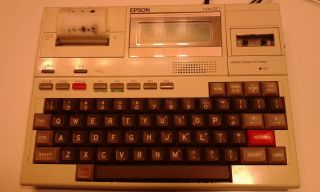 Vintage Epson Hx - 20 - 1st Laptop - Looks Great And