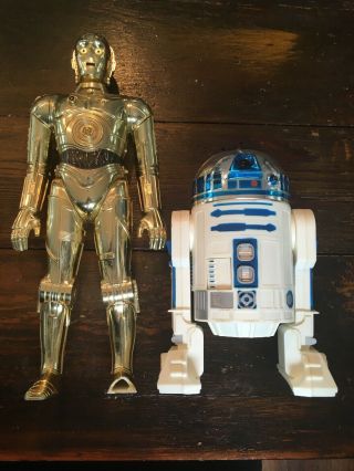 Vintage Star Wars General Mills 1978 Hong Kong 12 Inch Scale C - 3po And R2 - D2
