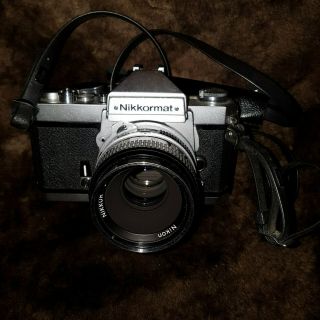 Nikon Nikkormat Ft2 35mm Film Camera,  Nikon 50mm F/1.  2 Lens - Case -