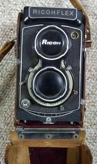 Vintage Ricohflex - Mxv Camera With Leather Case (fc1 - 5)
