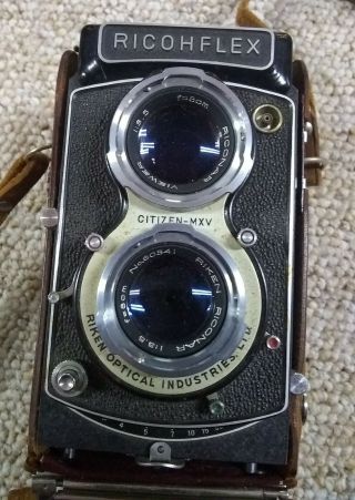 Vintage Ricohflex - MXV Camera with leather case (FC1 - 5) 3
