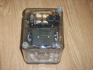 Vintage Square Glass Westinghouse Over Current Relay Meter 4 - 15 Amps