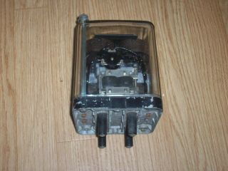 VINTAGE SQUARE GLASS WESTINGHOUSE OVER CURRENT RELAY METER 4 - 15 AMPS 3