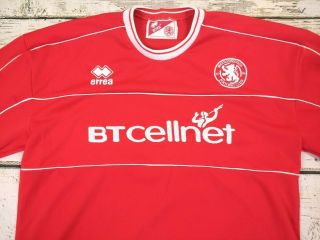 Mens Middlesbrough FC Vintage Football Shirt 2001 - 2002 Home Errea Cellnet M 3