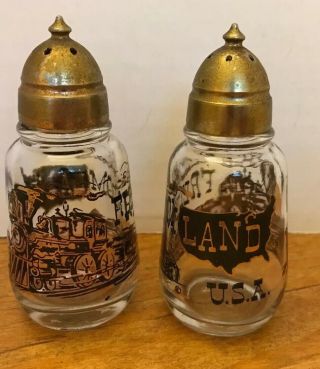 Vintage Freedomland Usa Salt & Pepper Hazel - Atlas Glass