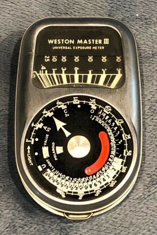 Vintage Retro Light Meter Universal Exposure Meter Weston Master Ii Model 737