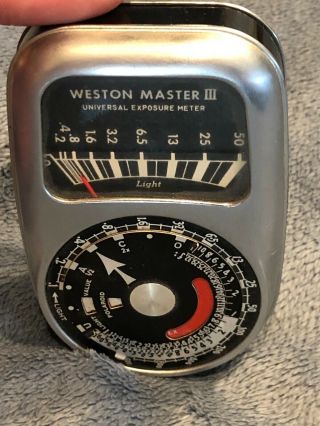 Vintage Retro Light Meter Universal Exposure Meter Weston Master II Model 737 2
