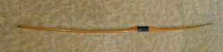 Vintage Wood Long Bow Outdoor Sports Mfg Co Usa 60 " Long Hunting Early Bow