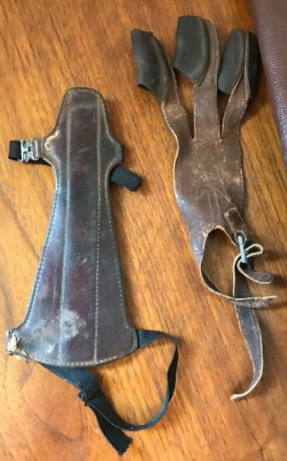 Vintage Fred Bear Leather Quiver 1950s deer Tags,  Glove,  Guard& 2 Bod - Kin Arrows 2