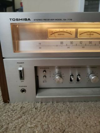 Vintage Toshiba Sa - 775 Stereo Receiver In