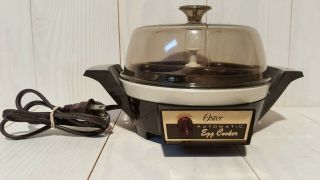 Vintage Oster Automatic Egg Cooker And Poacher Electric Portable Tested/working