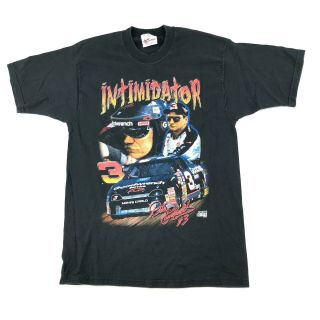 Vintage 90s Dale Earnhardt T Shirt Sz M Nascar Racing Double Sided Graphic