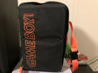 Vintage Neon Orange Nintendo Gameboy Carrying Case Official Oem