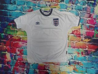 Z56 Vintage England Football Shirt Jersey 1999 Large
