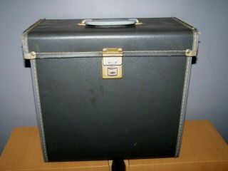 Vintage Record Lp Storage Carry Case Box Vinyl Album 12inch & Key