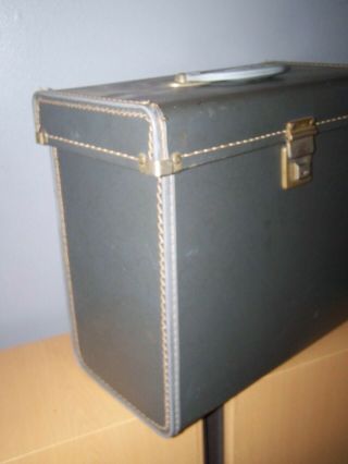 Vintage Record LP Storage Carry Case Box Vinyl Album 12inch & key 2