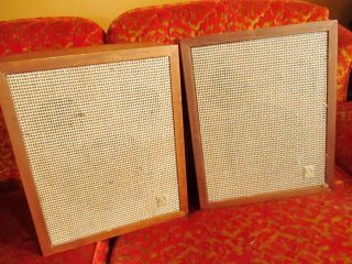 Vintage 1960s Knight 2 - Way Loudspeaker System Kn3002 Shelf Speakers 8ohm