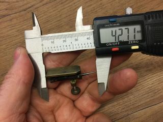 VERY SMALL VINTAGE WATCHMAKERS HEIGHT GAUGE I THINK.  I HAVE NO IDEA WHAT IT IS. 2