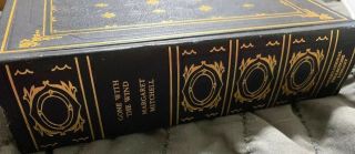 GONE WITH THE WIND Vintage Book by Margaret Mitchell Green w Gold Accents 1964 4