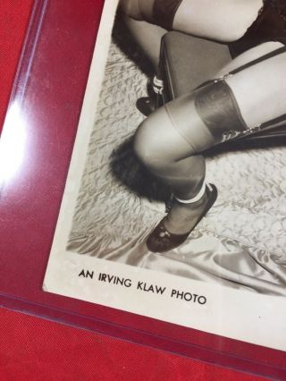 Vtg 1950’s Risqué Bettie Page 4x5 Irving Klaw Bondage Tied Up Photo 2