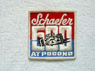 Vintage Schaefer 500 At Pocono Racing Patch