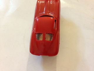 VTG 1960 ' s Aurora Red ' 63 Corvette Split Window T - Jet HO Slot Car Minty 3