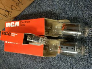 Nos/nib Rca 6js6c W/ Matching Date Codes And Nos Rca 12by7a
