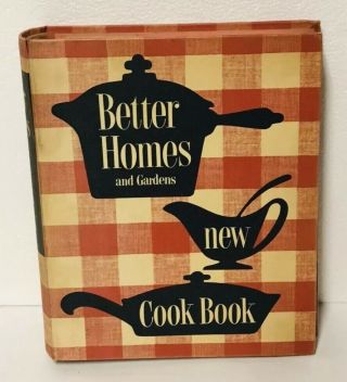Vintage Better Homes & Gardens Cookbook 1950s Hardcover Book Cooking Baking