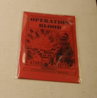 Very Rare Operation Blood By A.  N.  G.  Software For Atari Xl/xe -
