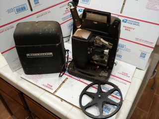 Vintage Bell & Howell Autoload 8mm Projector Model 256 Black Case