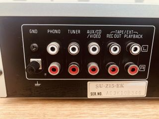 Quality Vintage Technics SU - Z15 Integrated Amplifier.  Vinyl Phono Input Stage. 6